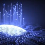 Fingerprint and circuit board, illustration